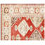 Tapis rouille et beige en laine noué à la main - motif de médaillon géométrique traditionnel fait à la main-268493027