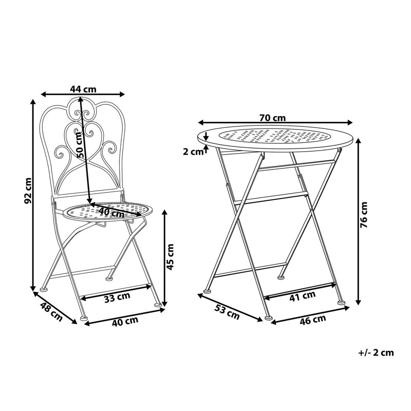 Fermont 2 Seater Bistro Set