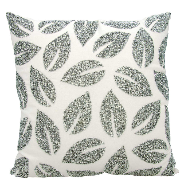Coussin 100% coton Micheal Amini, argent