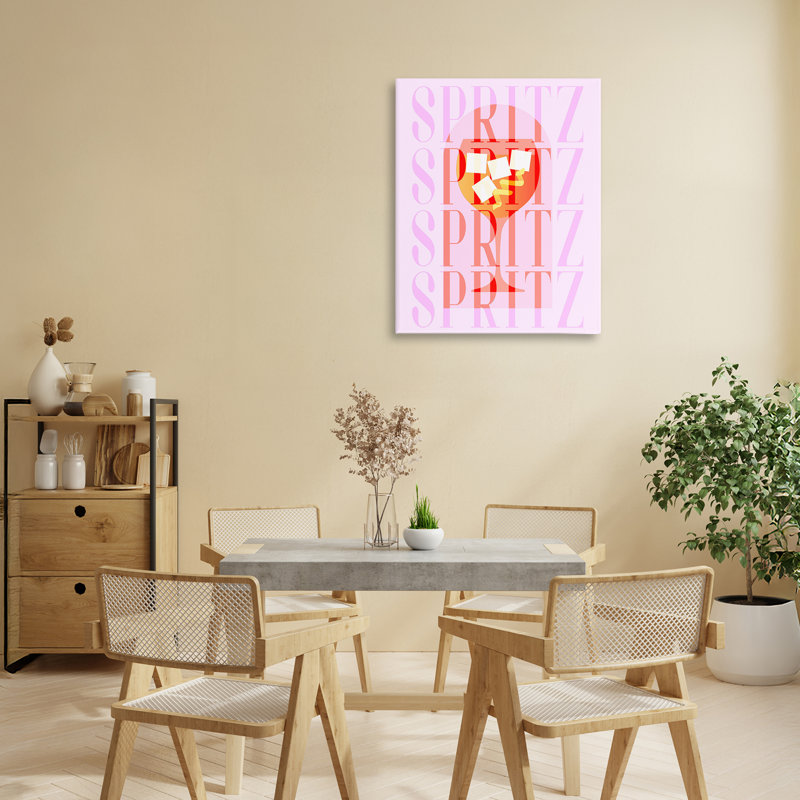Toile rétro «Retro», par Lil 'Rue, H 20 po x l 16 po