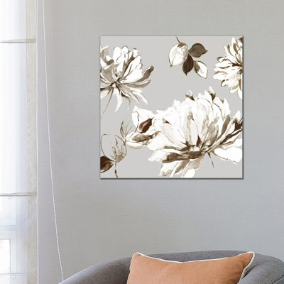 Botanical Gray II by Asia Jensen - Wrapped Canvas Print