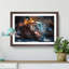 Tiger in the Shade in Abstract - Picture Frame Graphic Art Print-55766316-55766315