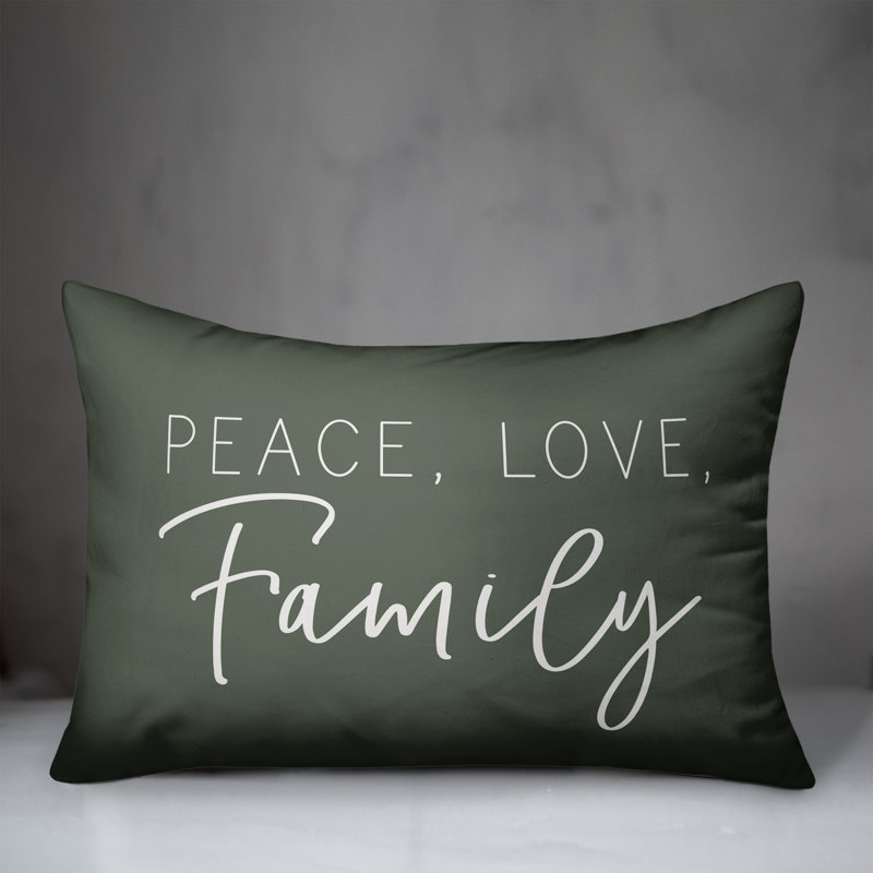 Sage Green Rectangular Indoor/Outdoor Reversible Throw Pillow
