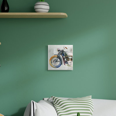Motifs d'aquarelle expressifs de motocyclette par Annie Warren - impression