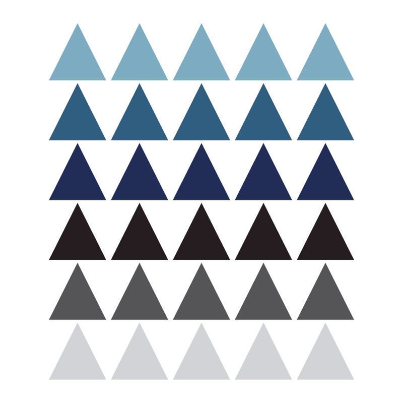 Abstract Wall Sticker, Blue/Grey