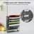 Wall File Holder 5 Tier Vertical Hanging File Organizer Wall Mount Paper Folder Rack With Bottom Flat Tray For Office And Home,Black-936346669-936346671