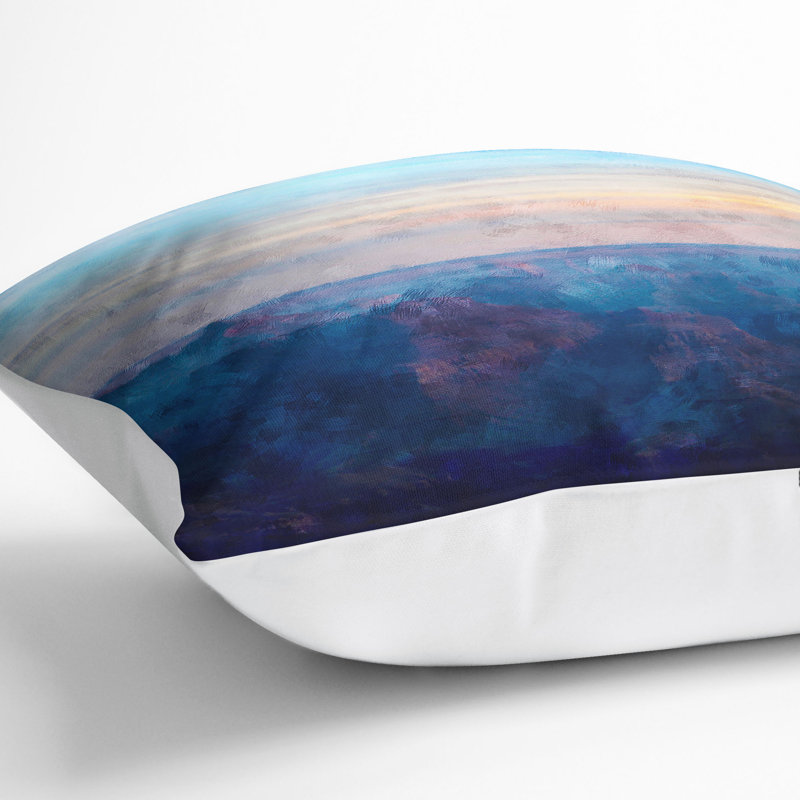 Ocean Wide Cushion with Filling, 40cm H x 40cm W x 15cm D, White
