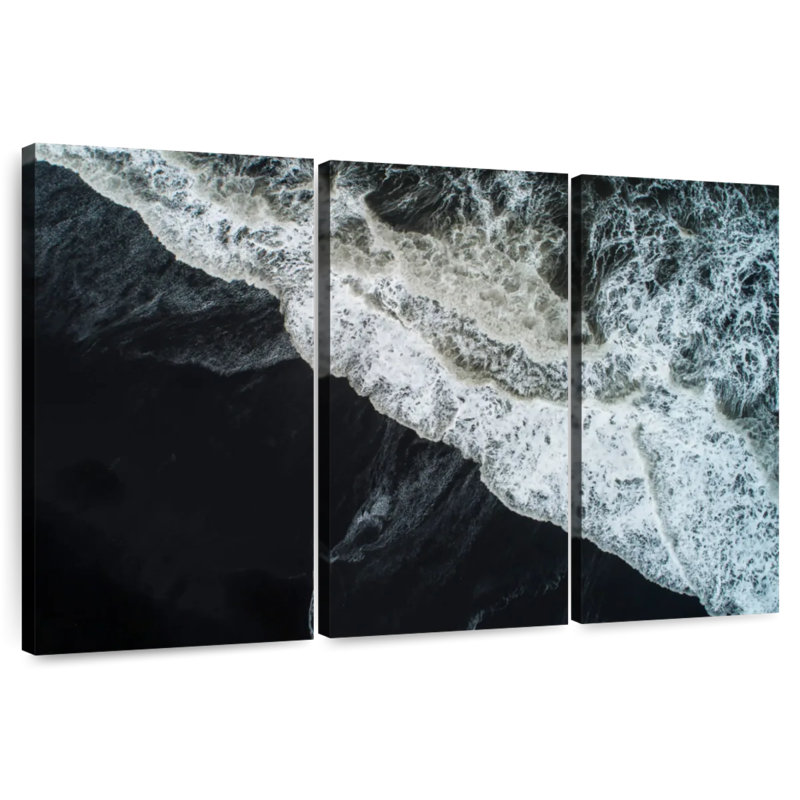 Sebbie Icelandic Black Sand Beach, 28" H x 45" W