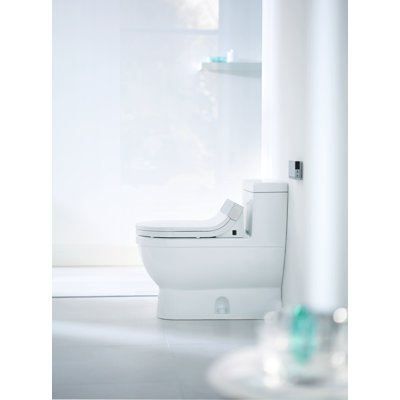 Toilette allongée une pièce Stack 3 1,28 GPF (économe en eau) avec glaçage hygiénique (siège non inclus)