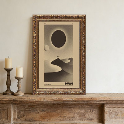 Minimalist DesertOrnate Vintage Wall Frame – Decorative Gold Frame for Art.