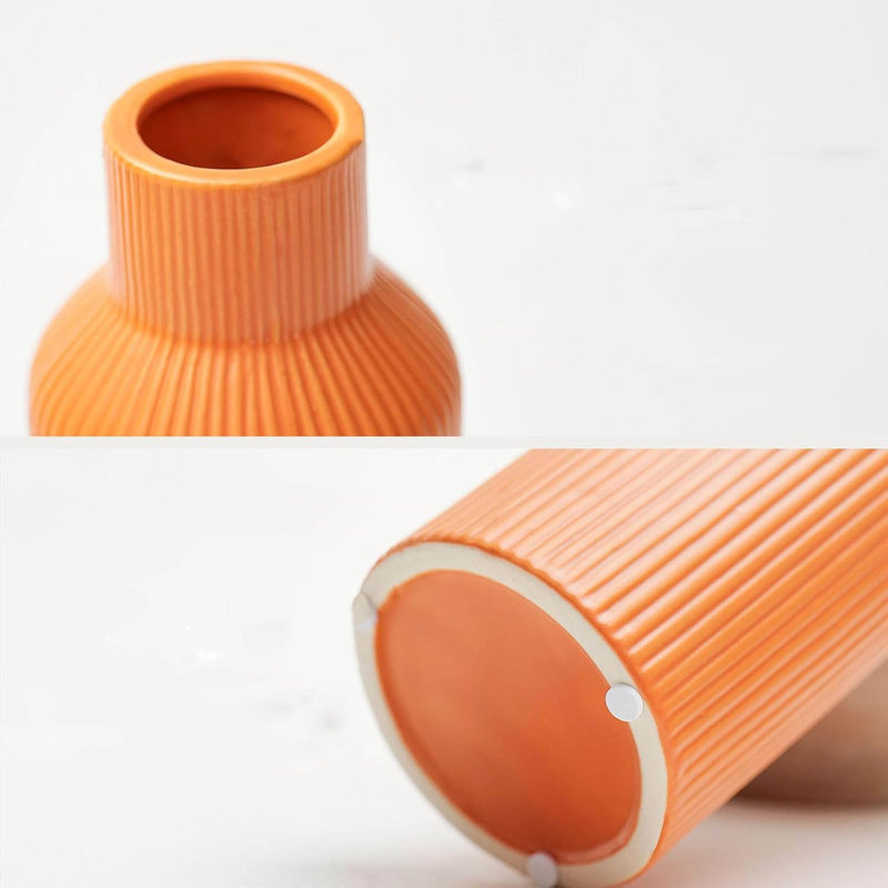 Ceramic Table Vase, Orange