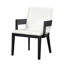 Chaises de salle à manger rembourrées en similicuir-155714829