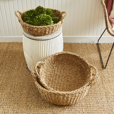 Charton Sg Shallow Baskets W/ Handles