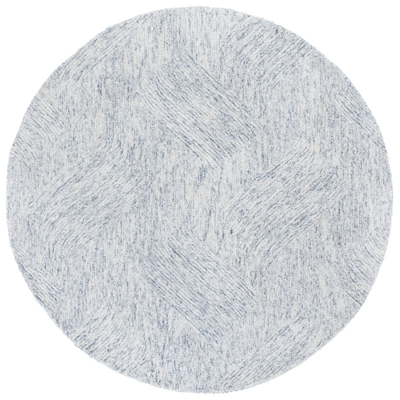 Tapis gris foncé Ballajura 102, Rond 6 pi