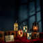 Ensemble de 4 verres avec couvercle Harry Potter