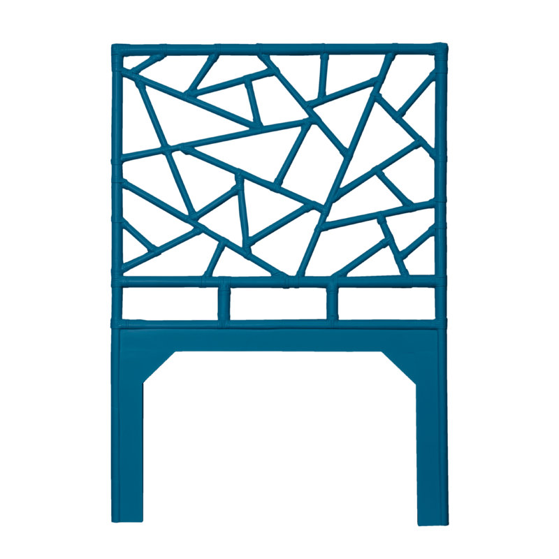 Tiffany Collection Open-Frame Headboard, Pacific Blue, Twin