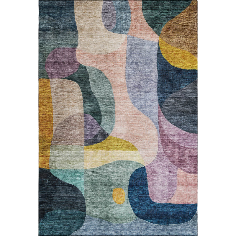 Premium Machine Washable Dever AMF1119 Contemporary Rug, Rectangle 10 pi x 14 pi