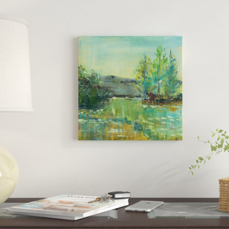 « belle life », reproduction sur toile, H 18 po x l 18 po x P 1,5 po, Toile tendue