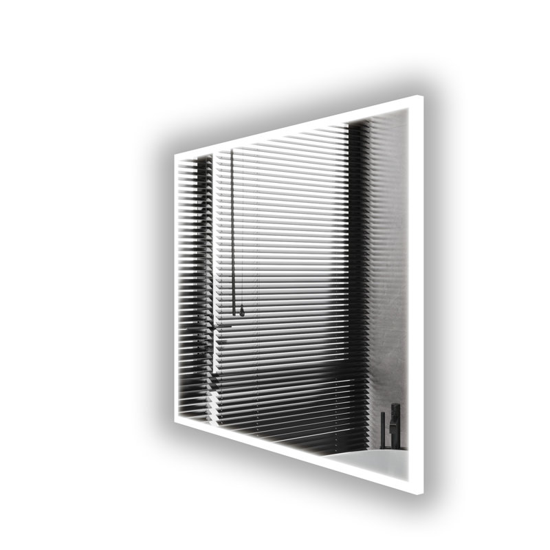 Miroir de salle de bain moderne à DEL Bianca, 30 po x 36 po