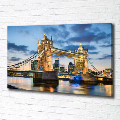 Tower Bridge London - Wrapped Canvas Print