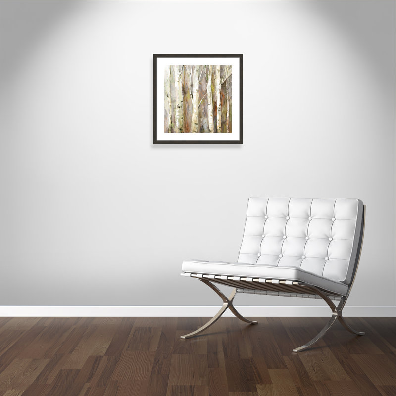 «Montelongo Quiet Morning II», reproduction de peinture à l'aquarelle encadrée, H 17,5 po x l 17,5 po x P 1,25 po