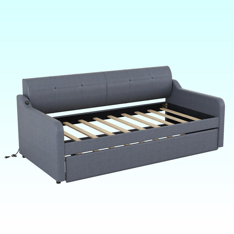 Upholstered Daybed, Gray