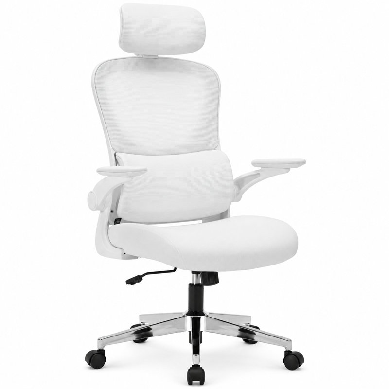 Nyxi Office Chair, 66 cm H, White