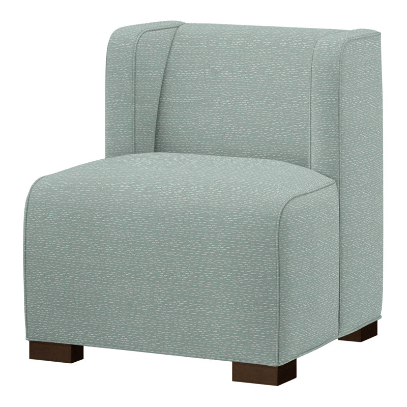 Joan Linen Boucle Slipcovered Chair, Perigold Arigato Patina, Expresso