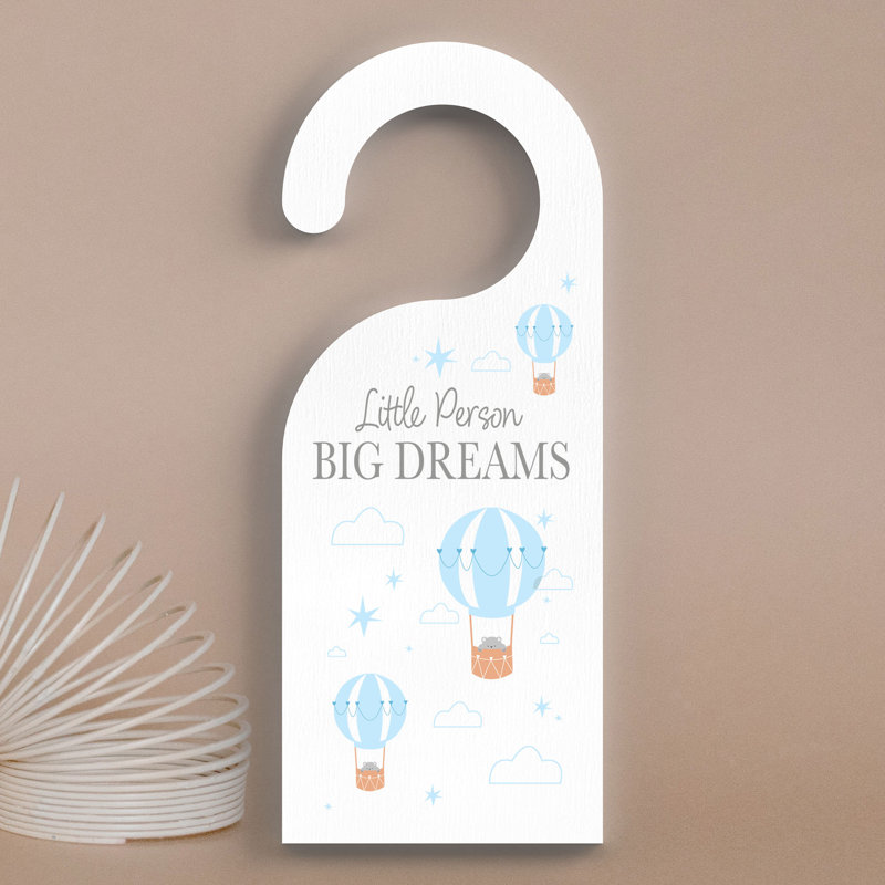 Burlington Text & Numbers Box Signs & Plaques, White/Blue