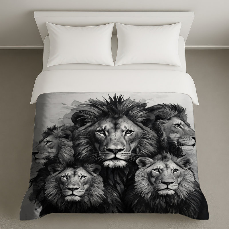 Groupe de housses de couette Lions, Très grand lit