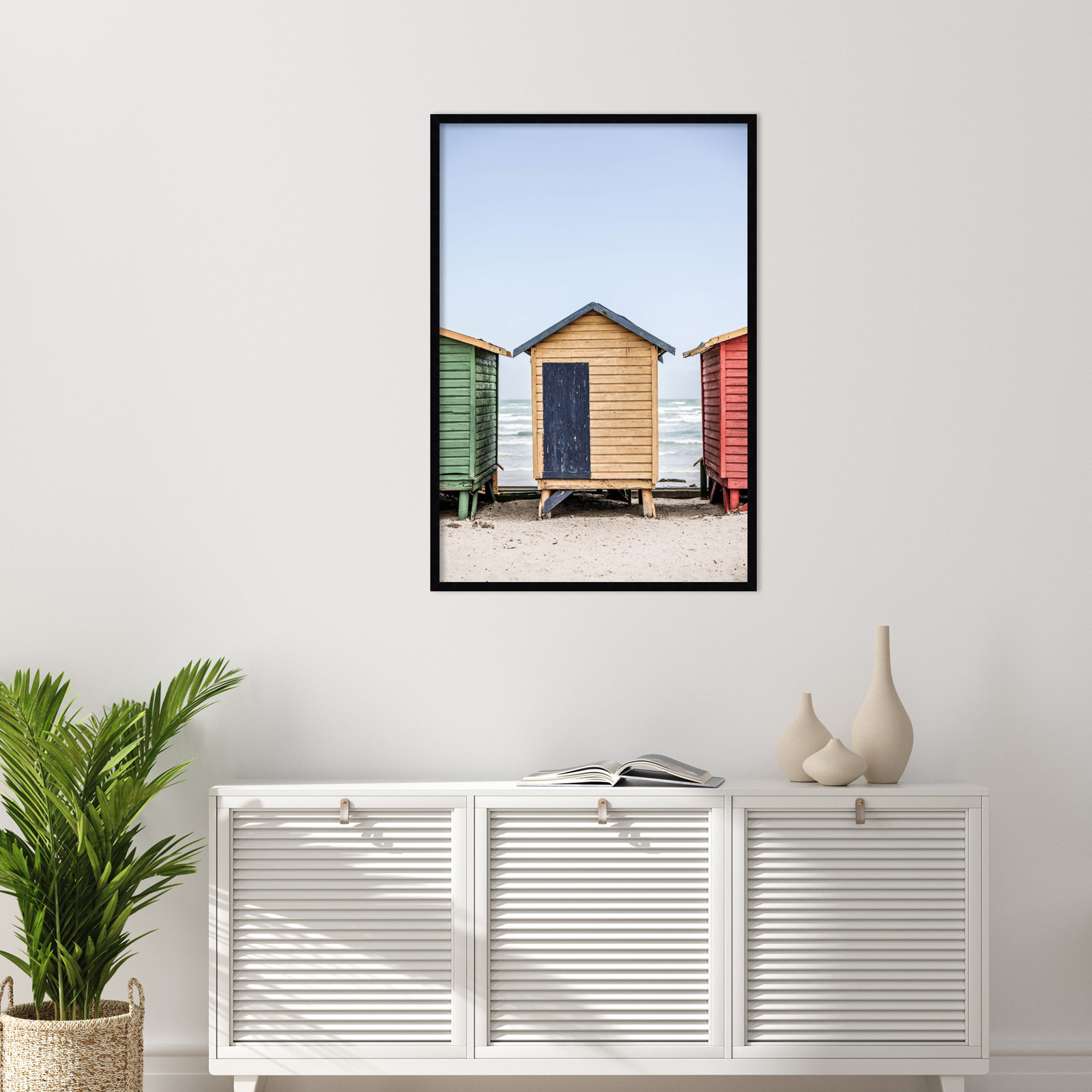 Rolandat "Yellow Hut" Print, Black, 41" H x 28" W