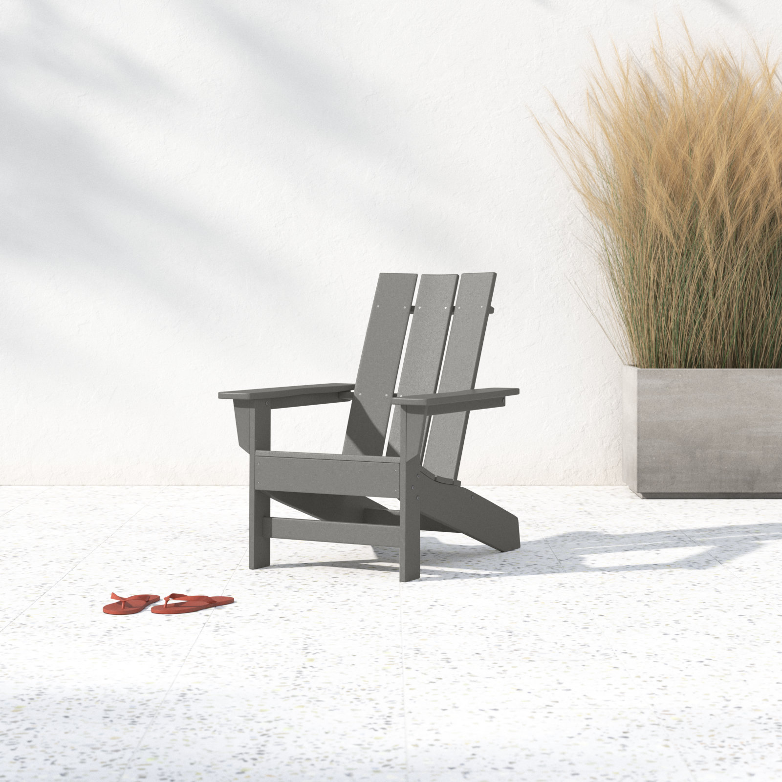 Ratcliff Adirondack Chair, Light Gray