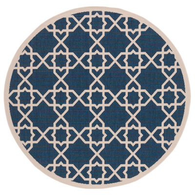 Courtyard Performance Geometric Indoor/Outdoor Area Rug