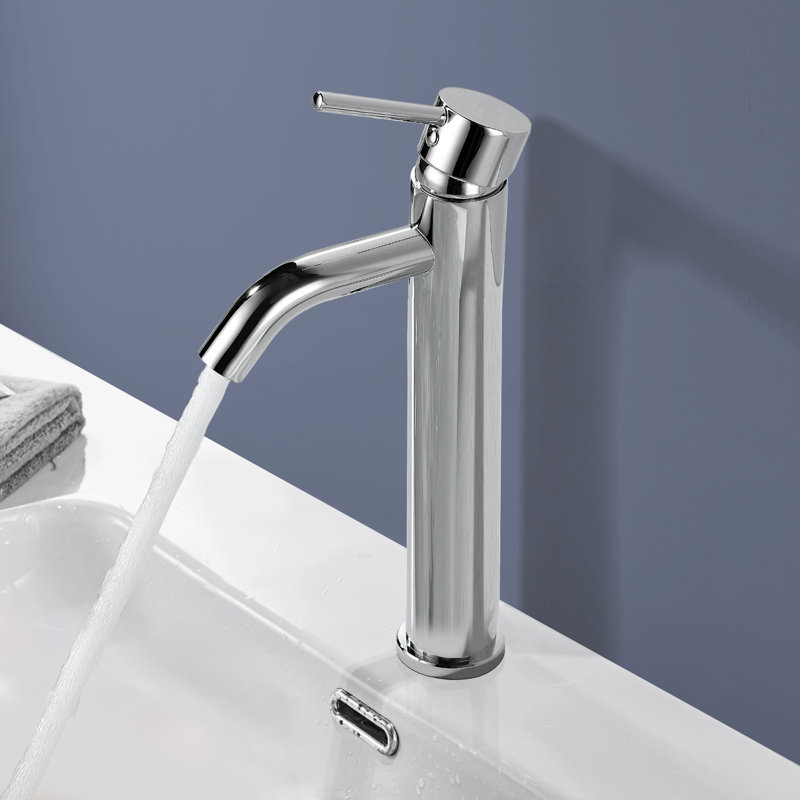 Topcraft Modern Single Hole Single Handle Chrome Bathroom Sink Faucet Lavatory Vanity Faucet, Chrome