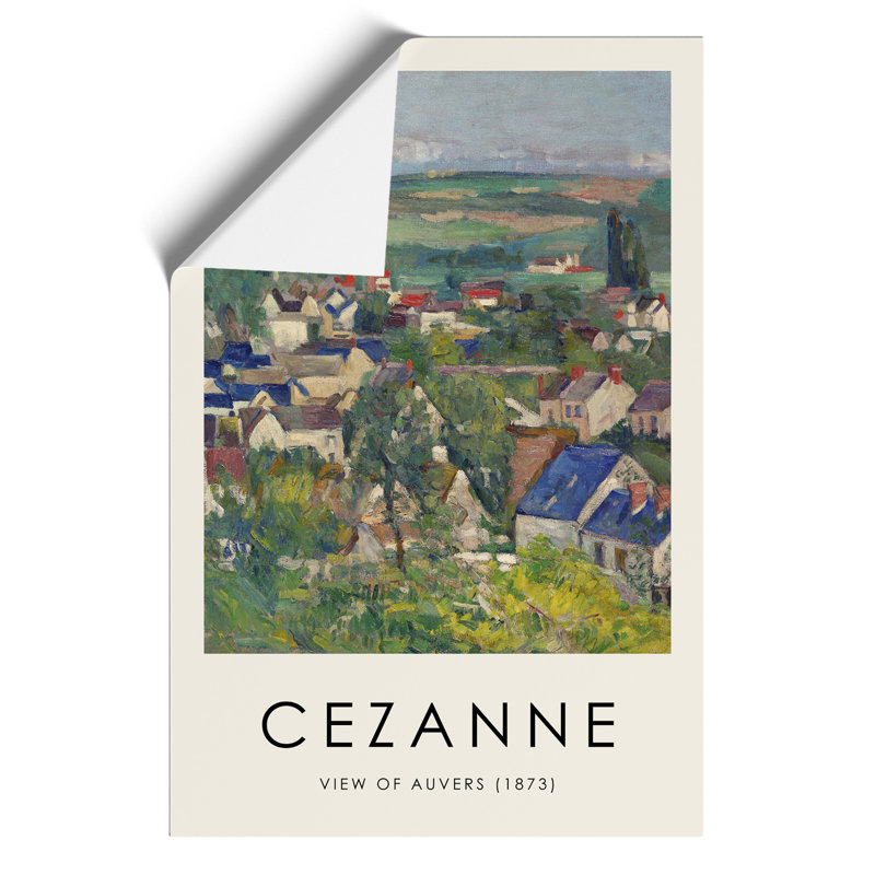 View Of Auvers by Paul Cezanne - No Frame Painting, 59cm H x 42cm W x 0.1cm D
