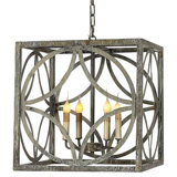 Diamond 4 - Light Candle Style Square Chandelier