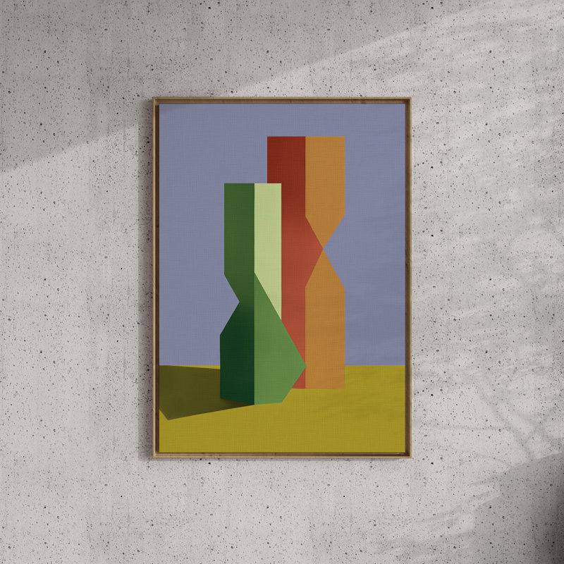 Form and Structure No. 03: Art abstrait géométrique, 18x24 in, Unframed