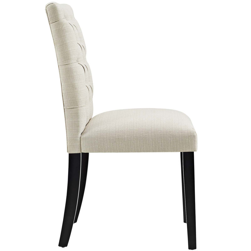 Chaise de salle à manger en cuivre Copper Grove Trilj par Modway, Beige