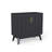 Mid Century Modern Fluted Sideboard Cabinet with Adjustable Shelves & Solid Wood Legs, Buffet Cabinet with Storage-1581392169
