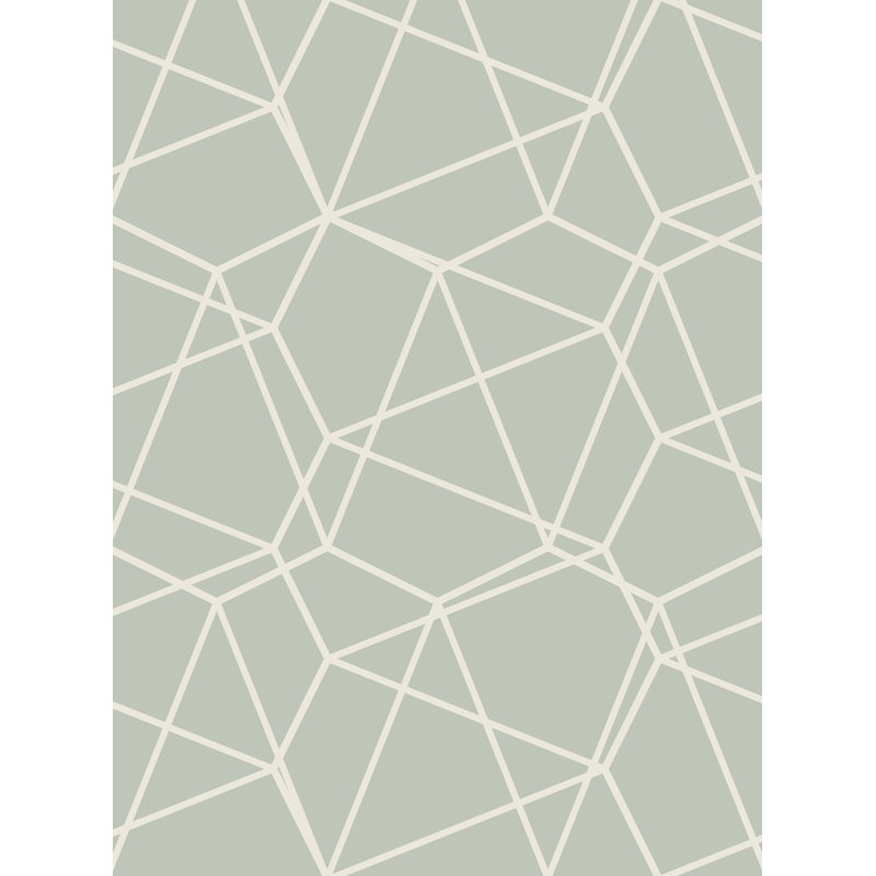 Rouleau de papier peint adhésif L 18 pi x l 24 po Rida, Sauge