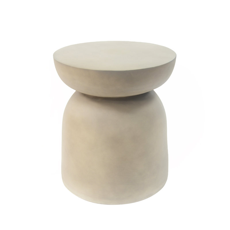 Table d'appoint pour l'extérieur, table d'appoint, table d'appoint de salon, gris clair