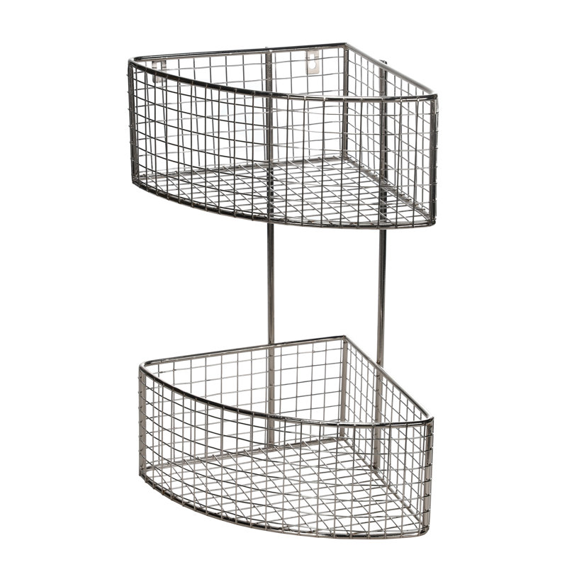 Metal Wall Organizer with Wall Baskets