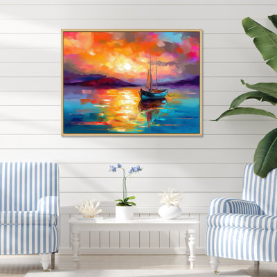 «Colorful Harbour Serenity III», reproduction sur toile