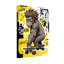 Animaux, singe, planche à roulettes, art de rue, style graffiti, impression sur toile-2086840242