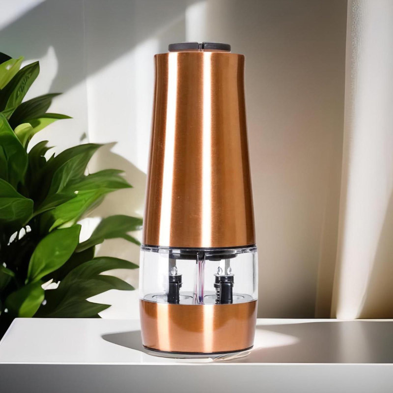 Dual Copper Electric Salt & Pepper Mill