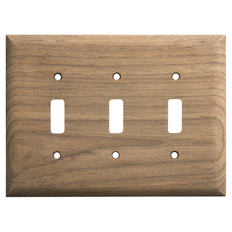 No Subject 3 - Gang Toggle Light Switch Wall Plate