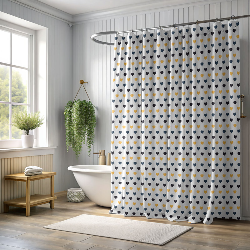 Rideau de douche Moonlit Lattice - Premium, H 74 po x l 35 po