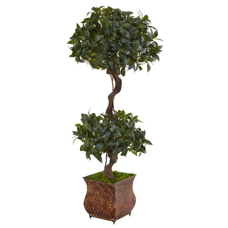 Arbre de buis artificiel 43,5" en pot de fleurs