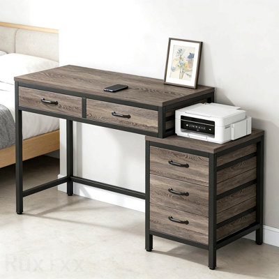 Office Desk,Writing Table,Computer Desk With Drawer Cabinet