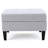 Modern With Waffle Pattern And Birch Wood Support, Grey, 28.75W X 23.25D 18.50H Contemporary Grey Delicate Stitch Legs,-1817750658